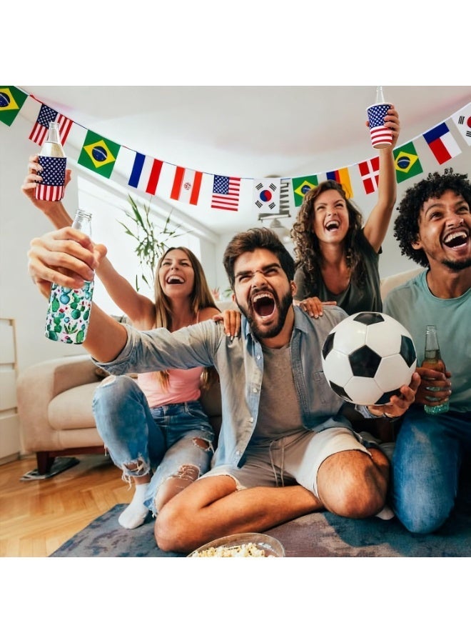 HOMESTAR 32 Countries Flags, Banners Double-Sided Polyester, World Cup Hanging Flags, Foreign Decorative Hanging Flags, Mall Decoration Hanging Flags, For Party Decorations And Celebrations, 14x21cm - Image 2