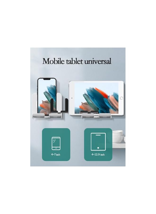 Green Tiger Shower Phone Holder, Wall Mount Cellphone Stand,Adjustable Portable Mirror Smartphone Wall Holder, Desktop Phone Mount Stand for Bathroom Bedroom Kitchen or Dorm - Image 4