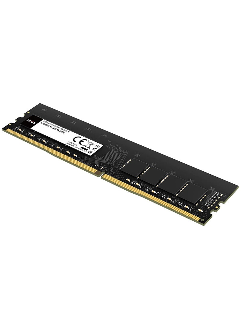 Lexar DDR4 32GB 288 PIN U-DIMM 3200Mbps, CL22, 1.2V- BLISTER Package Black - Image 3