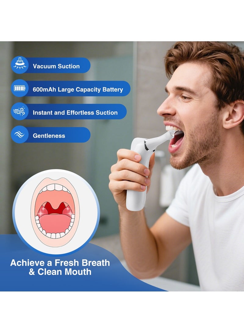 Home Portable Tonsil Stone Remover - Electric Suction Oral Care Tool with 3 Suction Modes  4 Silicone Tips, for Bad Breath  Throat Discomfort Relief - Image 2