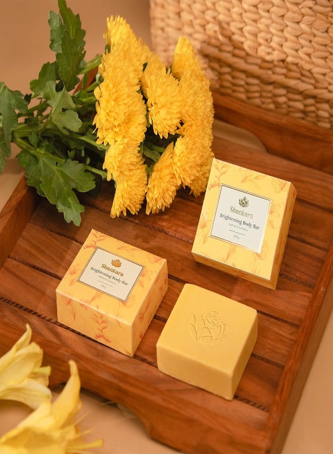 Shankara Brightening Body Bar - Saffron & Turmeric | pH-Balanced Bar Soap for Face and Body | Plant-Based, Cruelty-Free | Natural Bathing Bar with Manjishta and Aloe Vera | 100g - Image 2