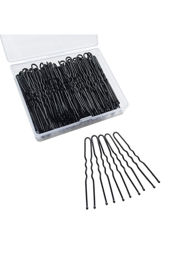 TAPBULL U Shaped Bun Hair Pins Wedding Bridal Black Hair Pins Black60Pcs - Image 3