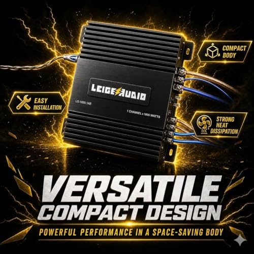 LEIGESAUDIO 1600 Watts MonoBlock Amplifier, Class A/B, Remote Subwoofer Control, Mosfet Power Supply, Subwoofer Amplifiers for Car Audio Speakers - Image 4