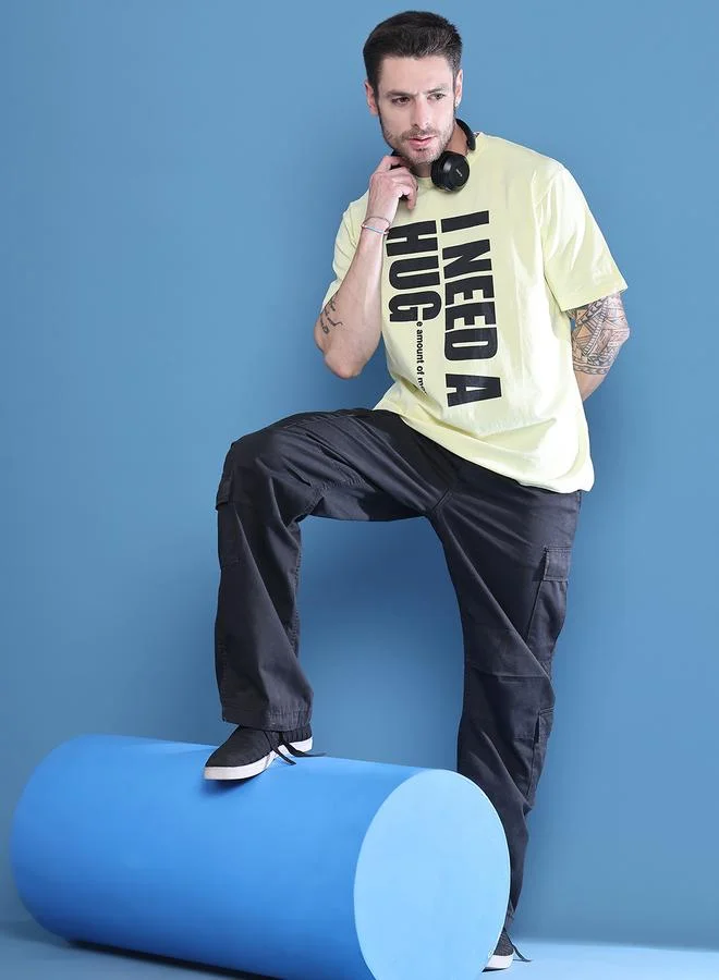 ستايلي Men Graphic Printed Oversized T-Shirt By Door74