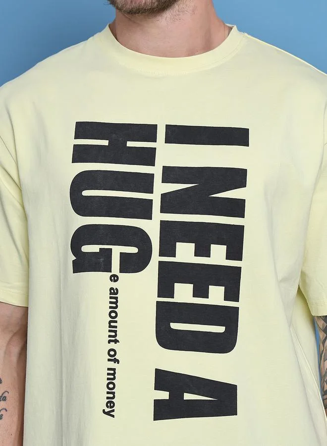 ستايلي Men Graphic Printed Oversized T-Shirt By Door74