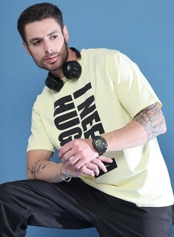 ستايلي Men Graphic Printed Oversized T-Shirt By Door74