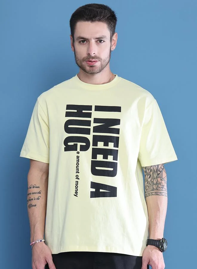 Take Two Men Graphic Printed Oversized T-Shirt