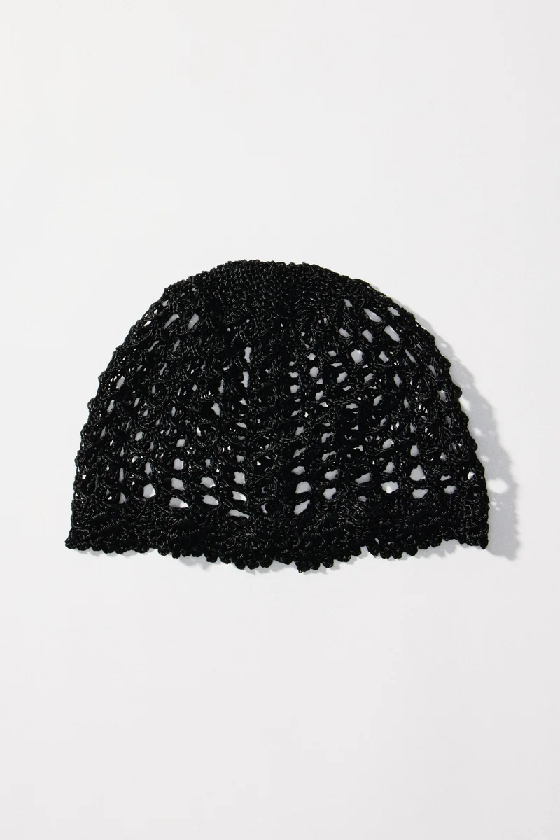Crochet-look hat
