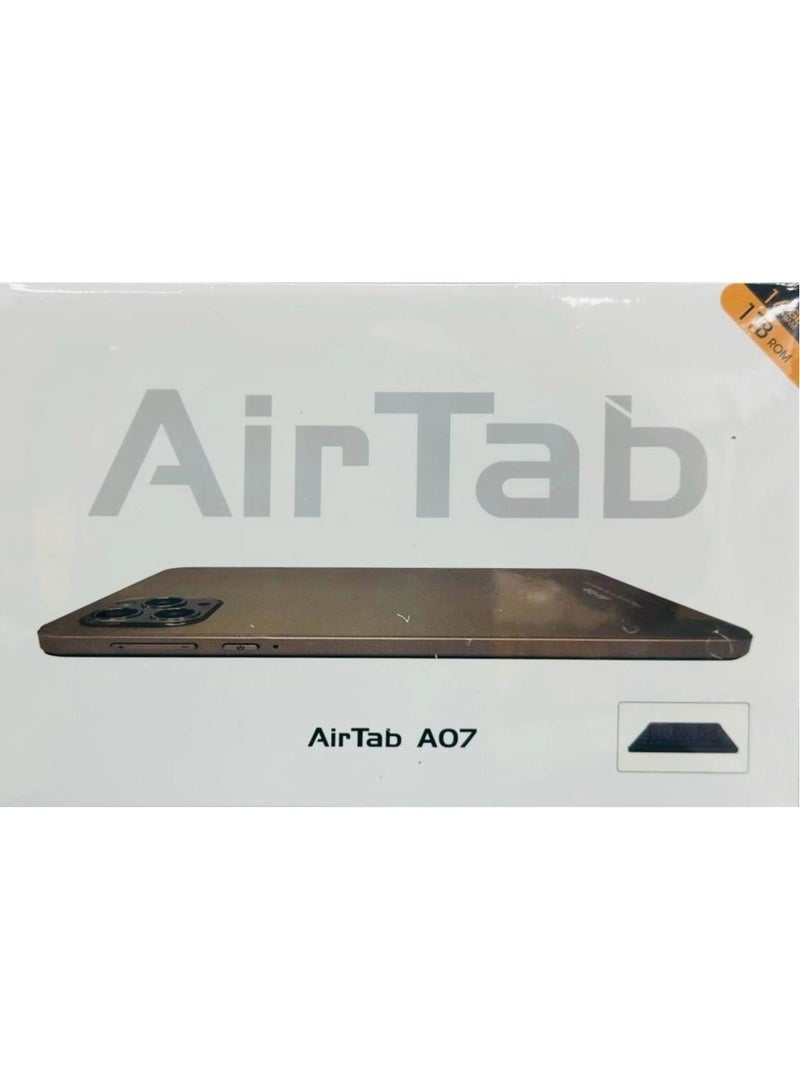 AirTab A07 Tablet with Arabic Keyboard, 7 Inch FHD Display, 1TB Storage, 16GB RAM, 8000mAh Long Battery, Dual Camera, WiFi + Bluetooth, Lightweight Slim Design - Gray - Image 3