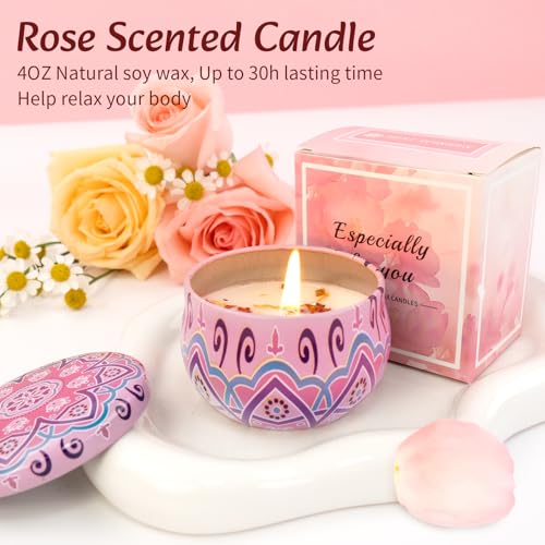 JiMiao Birthday Gifts for Women, 13pc Valentine Gift Basket for Women Birthday Unique, Spa Basket Care Package Get Well Soon Box for Teen Girls, Sister, Mom, Her Fantasy Box for Mother's Day - Image 5