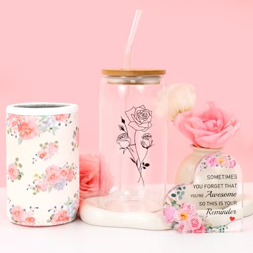 JiMiao Birthday Gifts for Women, 13pc Valentine Gift Basket for Women Birthday Unique, Spa Basket Care Package Get Well Soon Box for Teen Girls, Sister, Mom, Her Fantasy Box for Mother's Day - Image 4