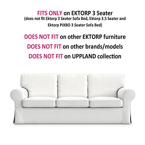 MASTERS OF COVERS Ektorp 3 Seat Sofa Cover Slipcover Replacement Made for The IKEA Ektorp 3 Seat Sofa Cover(Corduroy Green)-Does NOT fit Ektorp 3.5-seat Sofa - Image 4