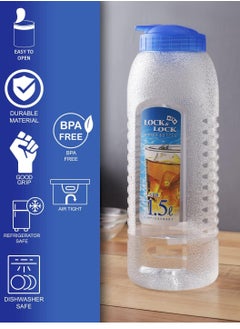 LOCK & LOCK LocknLock Aqua 1.5L BPA-Free Water Bottle with Flip-Top Lid – Durable and Transparent Hydration Jug  - Image 5