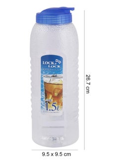 LOCK & LOCK LocknLock Aqua 1.5L BPA-Free Water Bottle with Flip-Top Lid – Durable and Transparent Hydration Jug  - Image 4