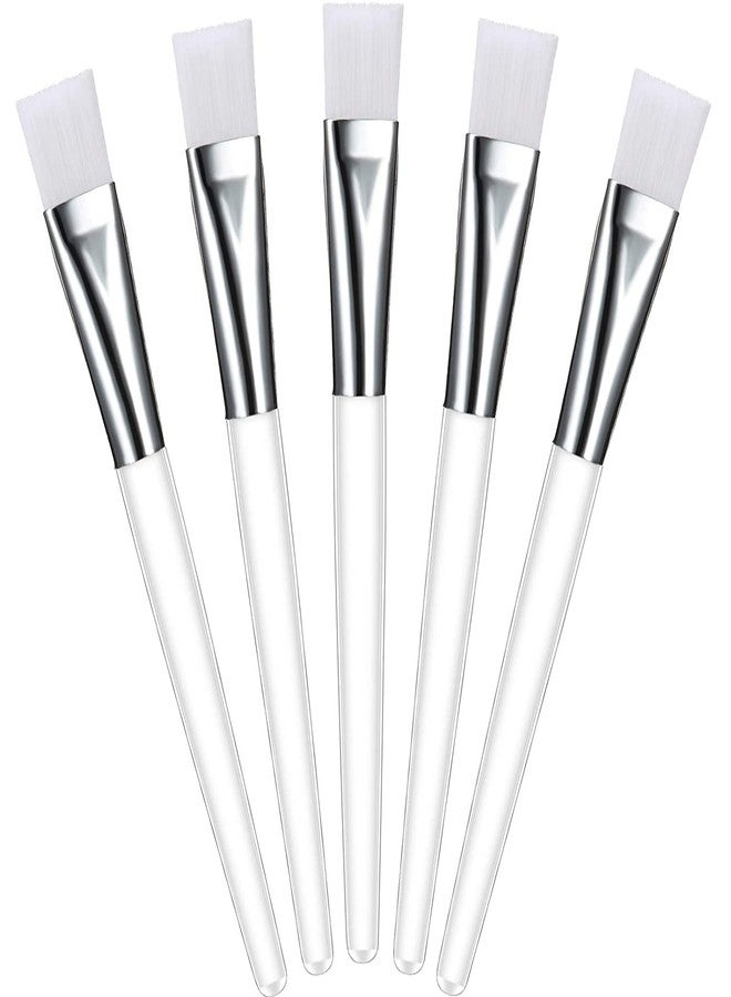 Cosluxe 6 pcs Facial Brushes Fan Mask Brushes Soft Face Mask Applicator Eyelash Extension Esthetician Makeup Tools for Mud Cream Professional Soft Brush, Face Pack Brush - Image 1