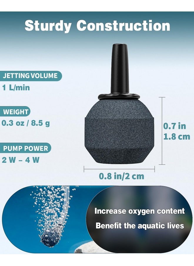 Pawfly Pawfly Aquarium 0.8 Inch Air Stone Ball Bubble Diffuser Release Tool for Nano Air Pumps Small Buckets and Fish Tanks, 10 Pack  - Image 5