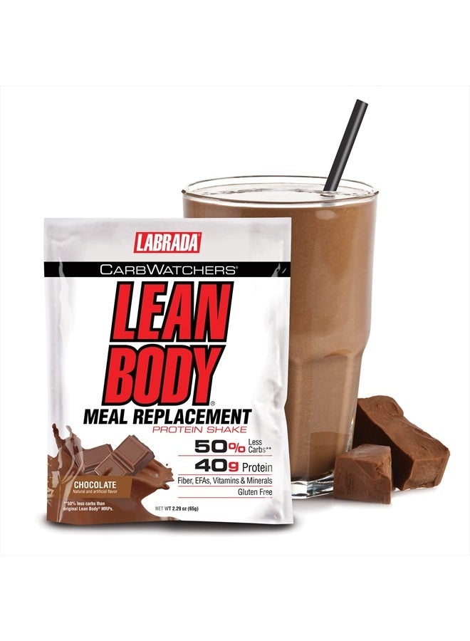 LABRADA مشروب استبدال الوجبات عالي البروتين من نوتريشن كارب ووتشرز، نكهة آيس كريم الشوكولاتة، عبوات 2.29 أونصة (عبوة من 20) - Image 2