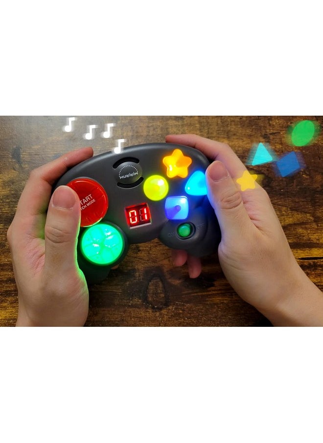 MukikiM - Brain Blast Memory & Light Chase 2 Games In 1. Exciting & Unique Electronic Handheld Game For Kids Ages 3+. Challenge Yourself To Repeat The Patterns & Advance To Higher Levels - Image 1