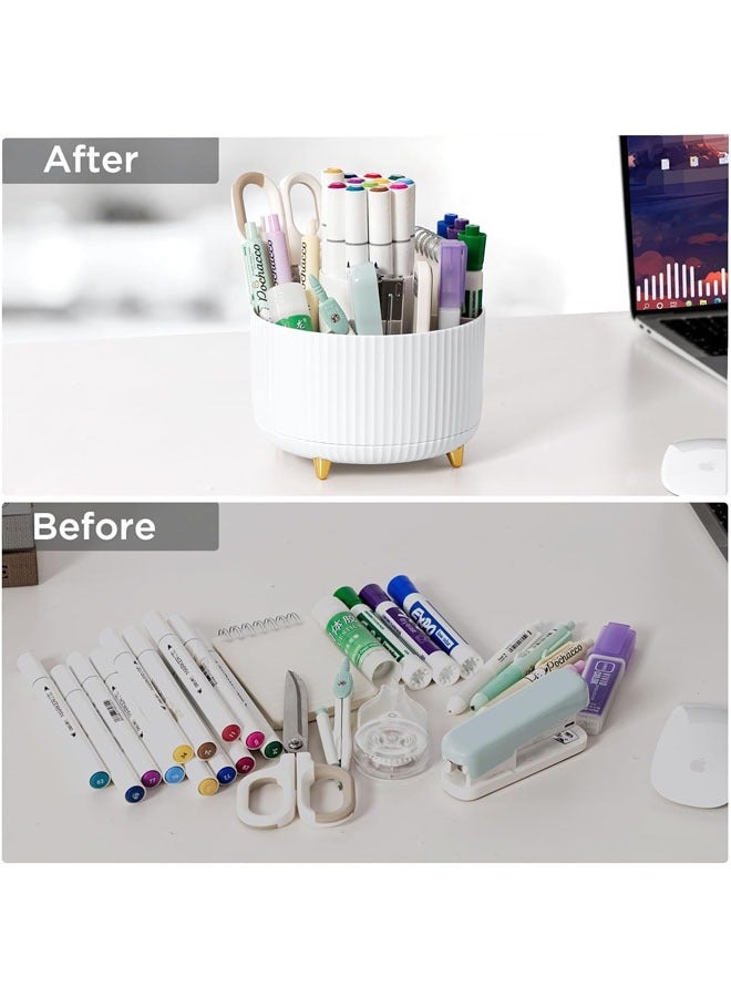 Hihonor Packaging List 1xPencil Holder 1xTape Dispenser 1xStapler 1xStaple Remover 1xBallpoint Pen 1xScissor 1x4-Grid Clip Set(with 40 paper clips, 3 large binder clips, 5 small binder binders, 25 thumbtacks) 1xRuler 1xTape 1000xStaples  - Image 3