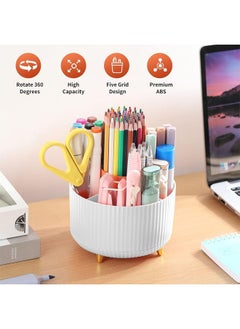 Hihonor Packaging List 1xPencil Holder 1xTape Dispenser 1xStapler 1xStaple Remover 1xBallpoint Pen 1xScissor 1x4-Grid Clip Set(with 40 paper clips, 3 large binder clips, 5 small binder binders, 25 thumbtacks) 1xRuler 1xTape 1000xStaples  - Image 4