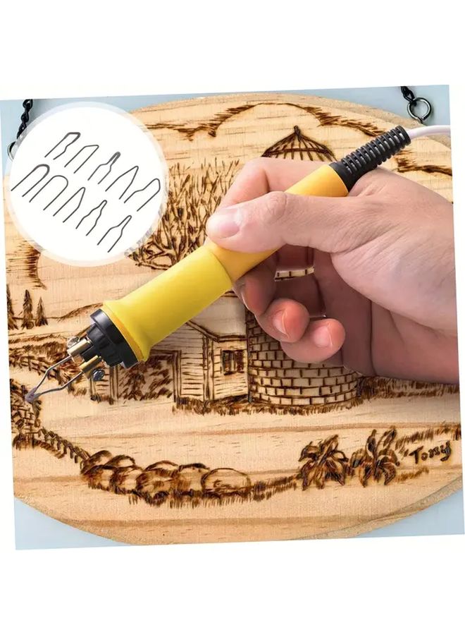 Pyrography Tip Nibs Kit Set B 10PCS High Impedance No Bend Heating Wood Burning Tool - Image 2