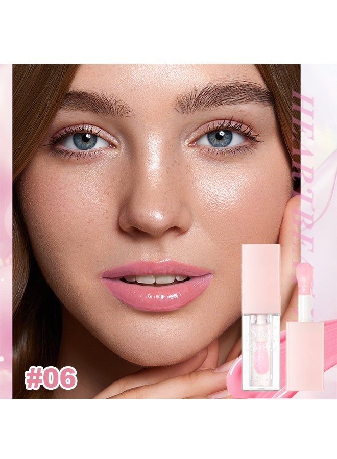 كيو آي بست زيت الشفاه اللامع ، ملمع الشفاه المرطب ، المغذي ، ملمع الشفاه اللامع الناعم الذي يدوم طويلا ، زيت الشفاه لتغيير لون اللؤلؤ ، زيت الشفاه مع رأس الفرشاة الكبيرة زيت الشفاه اللامع # 06 - Image 2