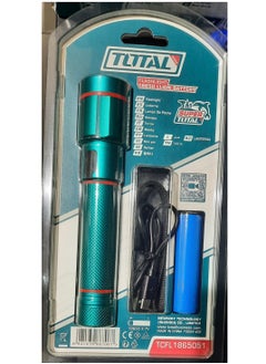 TOTAL Super Total Rechargeable Handheld Flashlight – 2000mah/18650 Li-ion Battery USB LED Torch Light, High Power with 5 Switches for Camping, Hiking & Emergency  - Image 2