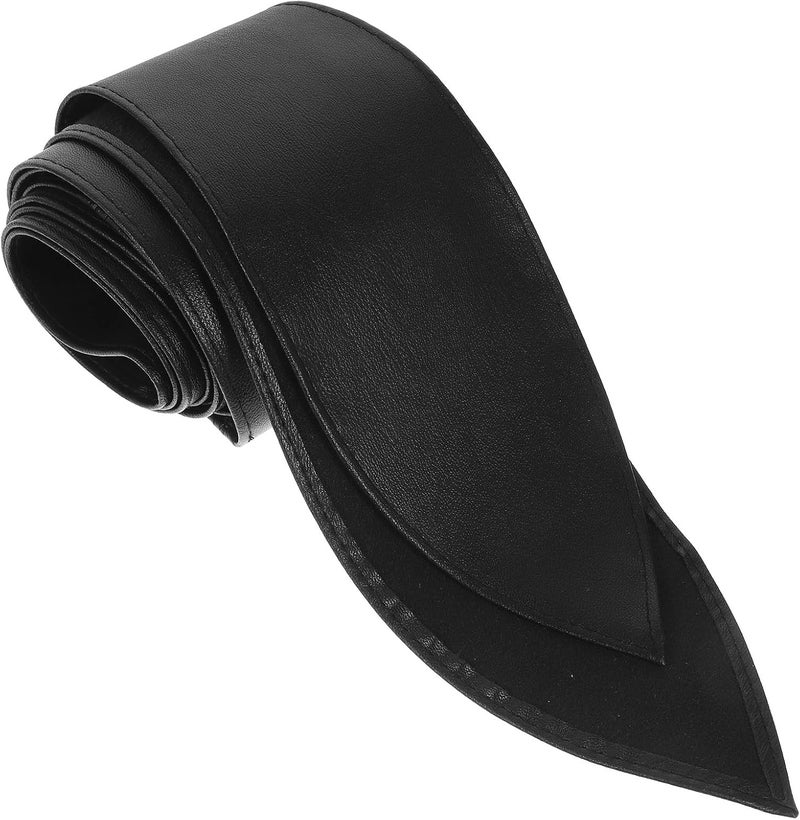 Ciieeo Wide Black Bow Sash Belt for Women Formal Dress, Bridal Corset Waistband, Faux Leather Wide Waist Belt for Wedding Dress - Image 1