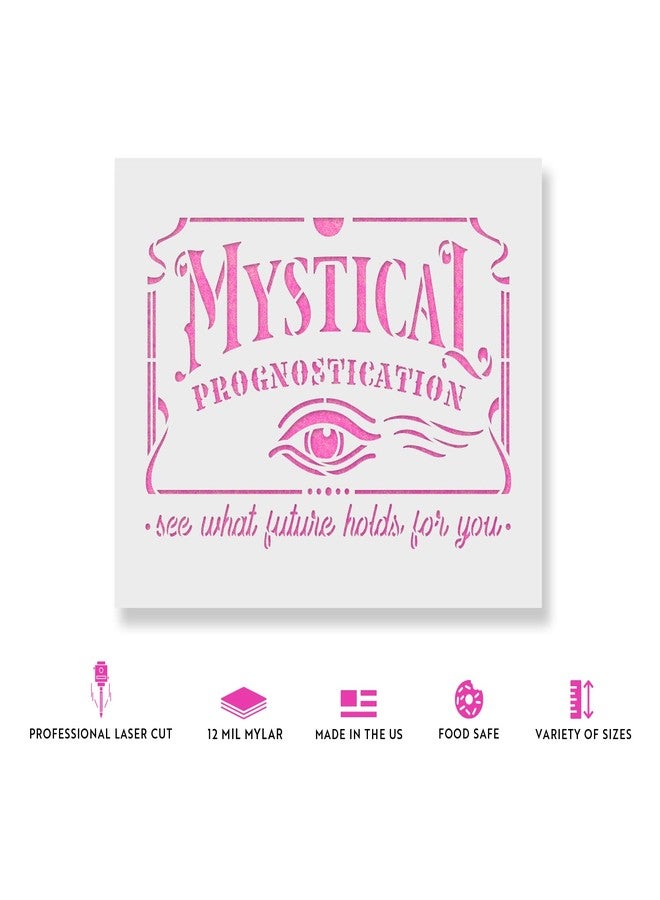Stencil Revolution Mystical Future Stencil - Reusable Stencils for Painting - Create DIY Mystical Future Home Decor - Image 2