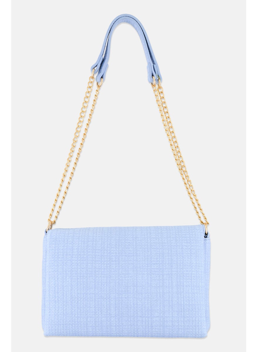 Urban Expressions - Women Wrenlee Cross Body Bag 24 L x 22 H x 10 W cm, Light Blue - Image 1