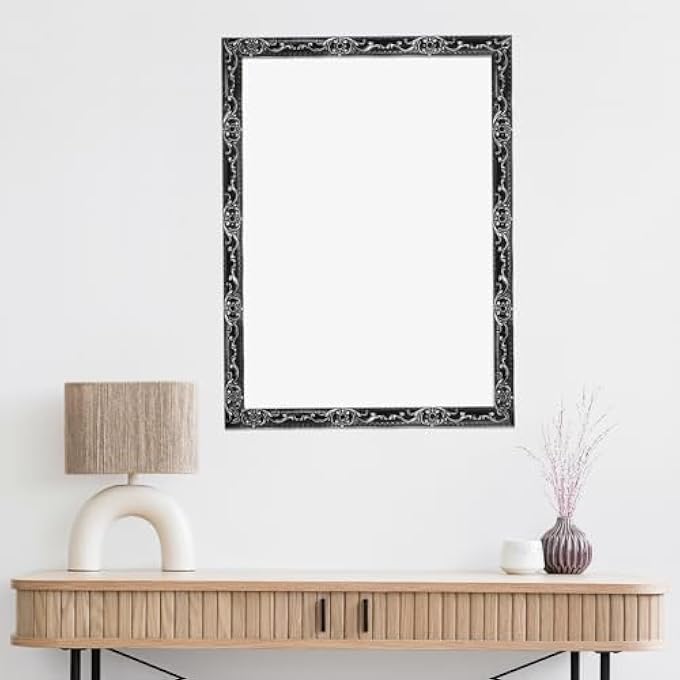 FLEXIBLE WALL TRIM 1.4" 16.4 FEET SELF ADHESIVE DIY PEEL AND STICK WALL MOLDING TRIM FLEXIBLE CAULK STRIP FOR CEILING CABINET MIRROR HOME DECOR, BLACK SILVER - Image 2