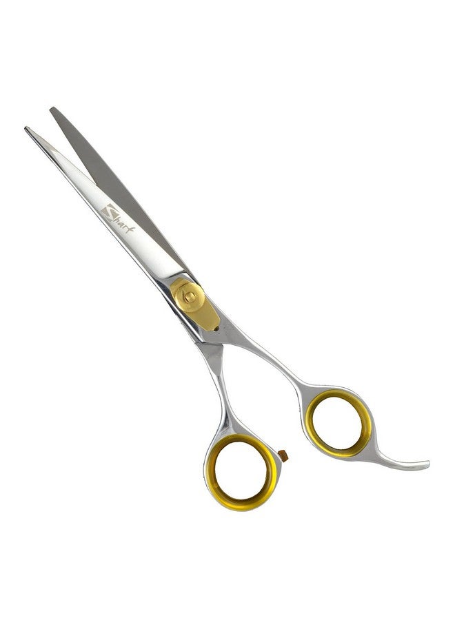 Sharf Professional Pet Shears Kit: Gold Touch Dog Grooming 7.5 Inch Curved Shear & 7.5 Inch Straight Scissors | Must-Have Groomers & Home Groomer Scissors Set - Image 4
