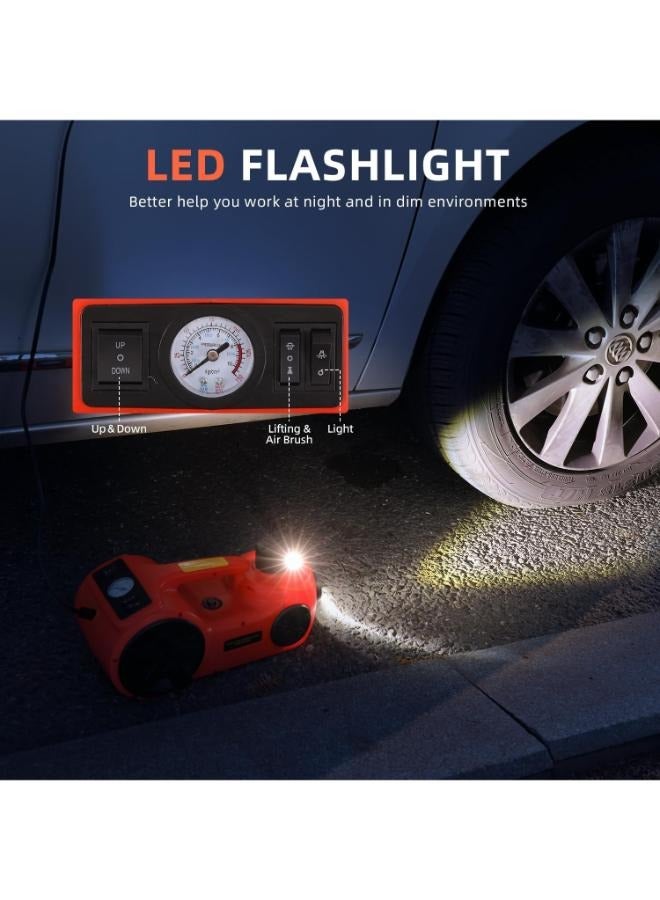 5Ton 12V سيارة كهربائية هيدروليكية رافعة أرضية مضخة تغيير الإطارات ومنفاخ الإطارات - Image 5