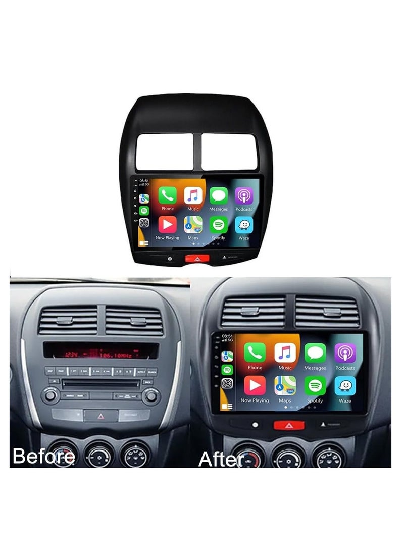 4GB RAM+64GB ROMfor Mitsubishi ASX Radio 2010-2017 Car Stereo Android 13 Built-in Wireless CarPlay Android Auto Bluetooth Head Unit 10 Inch IPS GPS Navigation Support Full RCA Backup Camera - Image 3