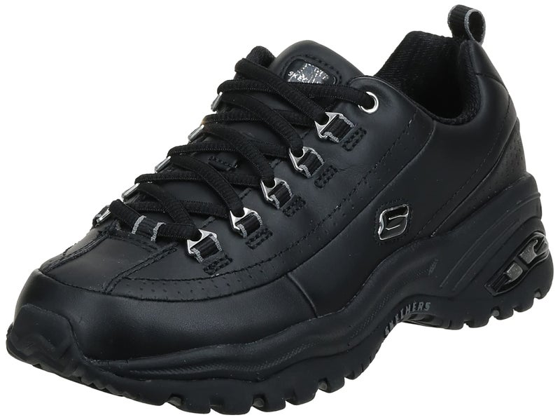 Skechers Sport Women's Premium-Wide Sneaker, Black, 10 W US - Image 1
