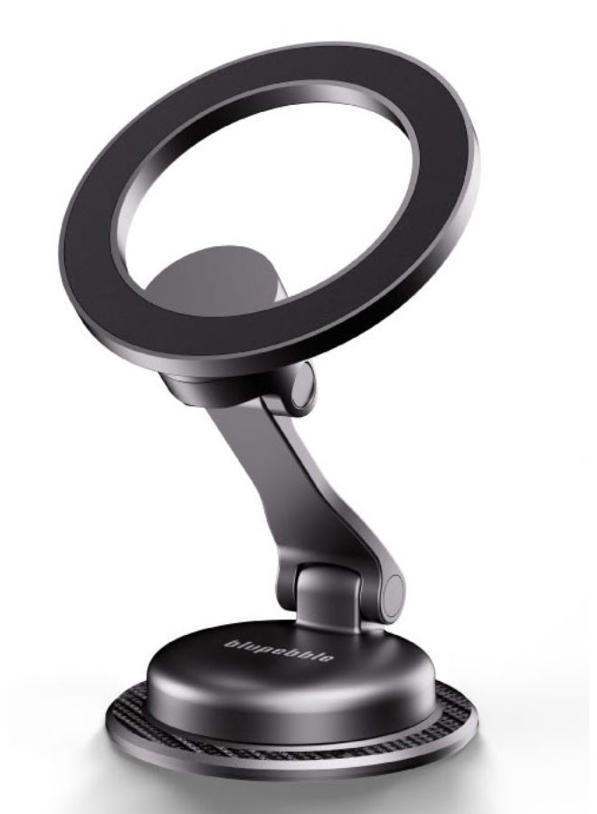 blupebble RoadMag Magnetic Phone Mount with MagSafe | 360° Rotating Car Dashboard & Desk Holder – Strong Magnetic Grip for iPhone 16/15/14/13 Series - Image 1