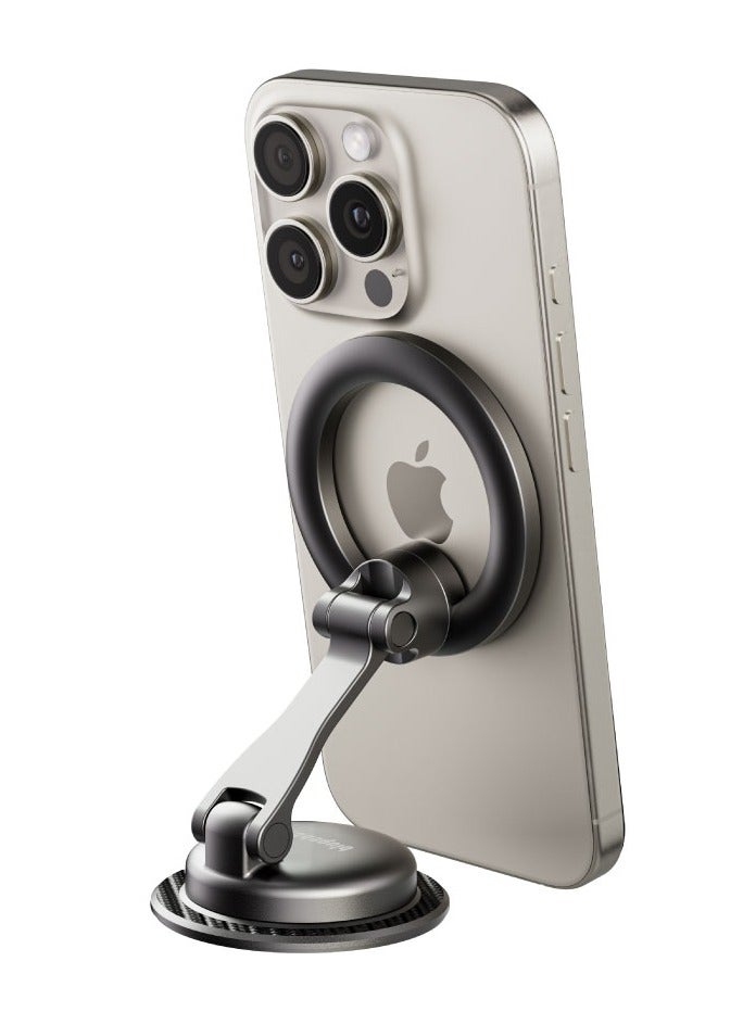blupebble RoadMag Magnetic Phone Mount with MagSafe | 360° Rotating Car Dashboard & Desk Holder – Strong Magnetic Grip for iPhone 16/15/14/13 Series - Image 5