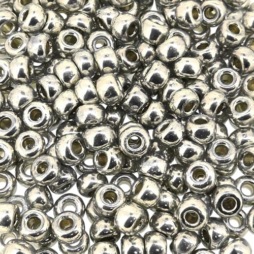 Miyuki Silver 20 Grams Miyuki 6/0 Seed Bead Duracoat Galvanized 20 Gram - Image 1