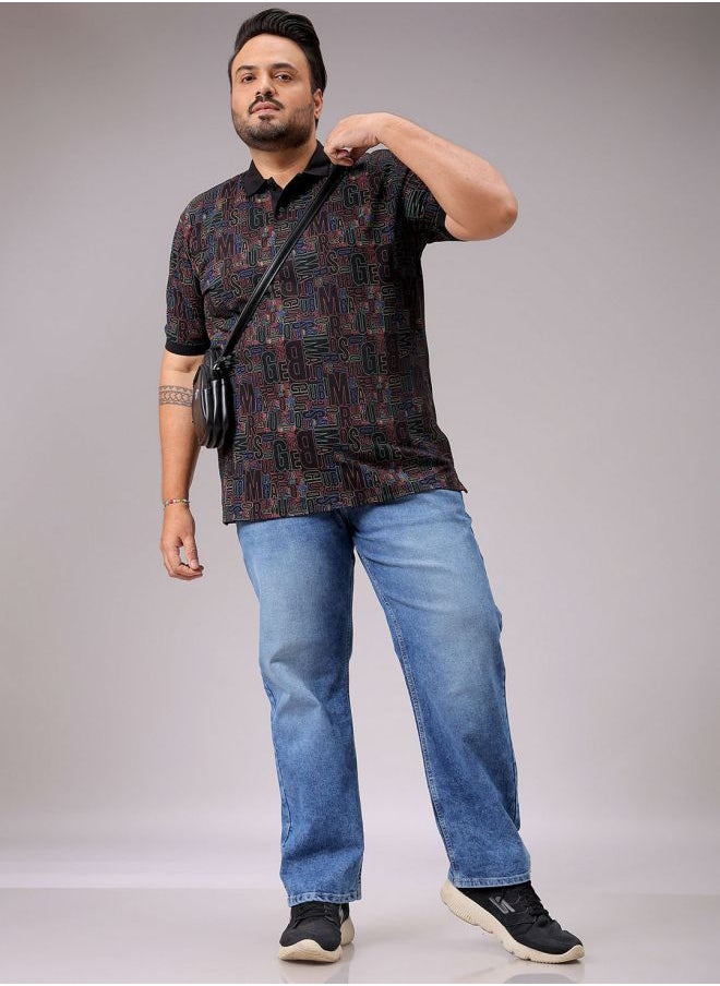 HARDSODA - Men Plus Size Vintage Straight Fit Solid Mid-Rise Stretchable Jeans - Image 1