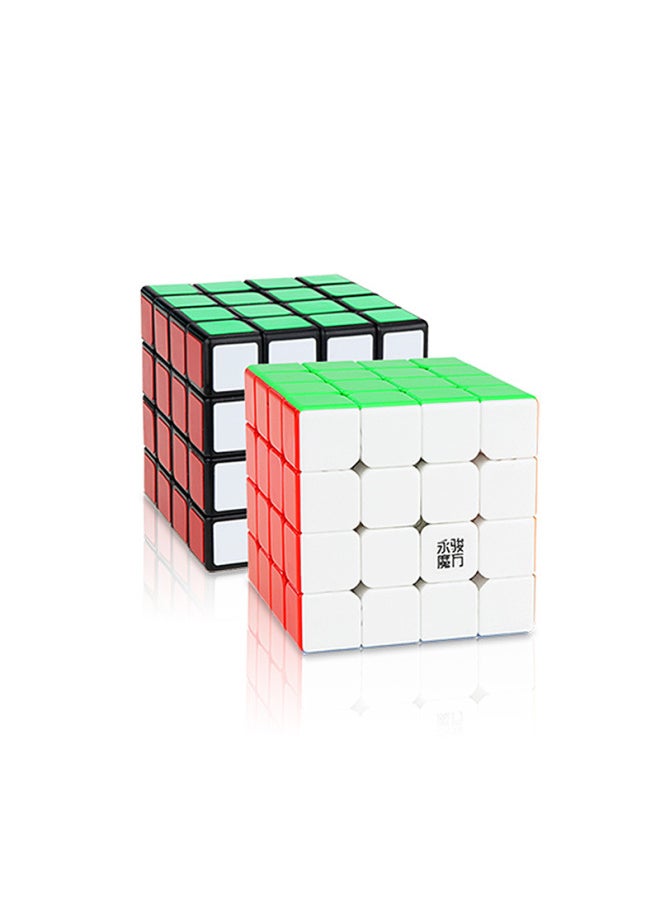 Generic - Yongjun Zhilong Mini Magnetic Three, Four And Five Rank Competition Beginners Special Racing Puzzle Fun Rubik's Cube Toy-Color:Zhilong Fourth Order - Image 1