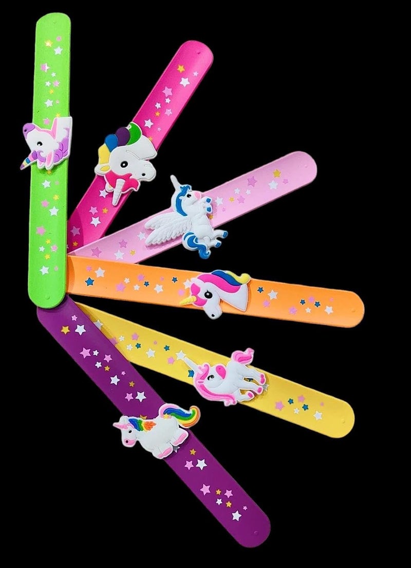 PARTISH Kids Wrist Band for Boys and Girls Pack of 6 Pcs l Silicone Slap Bracelets Bands, Birthday Return Gifts, Party Theme For Kids - Image 4