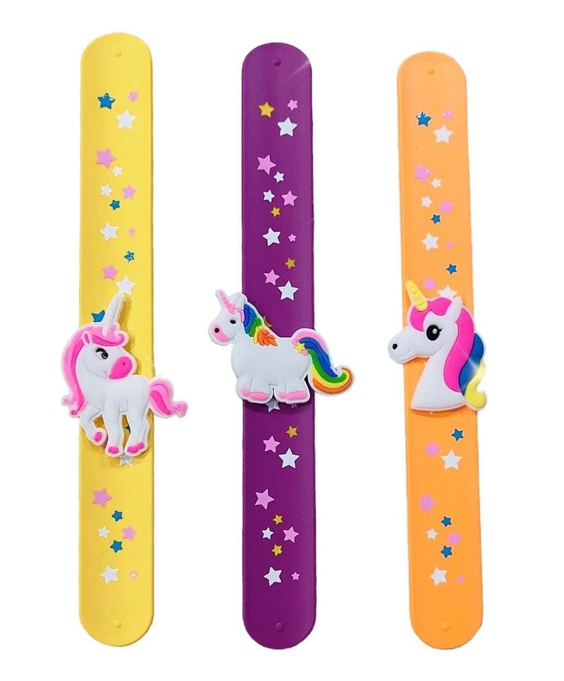PARTISH Kids Wrist Band for Boys and Girls Pack of 6 Pcs l Silicone Slap Bracelets Bands, Birthday Return Gifts, Party Theme For Kids - Image 2
