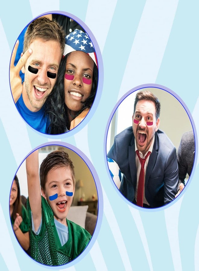 ELANE 150 Pairs Eye Black Stickers for Kids,Football Face Stickers Eye Black Strips for Baseball Softball Football Lacrosse Fans on Game Day Sports Occasion. - Image 4