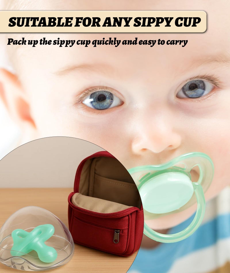 INIMAGINE IN-IMAGINE 4 Pcs Pacifier Case, Protection Box, Dummy Case Multi-Purpose Storage for Essentials Compact Organizer, Storage Box for Pacifiers, Suitable for Newborns and Mothers - Image 5