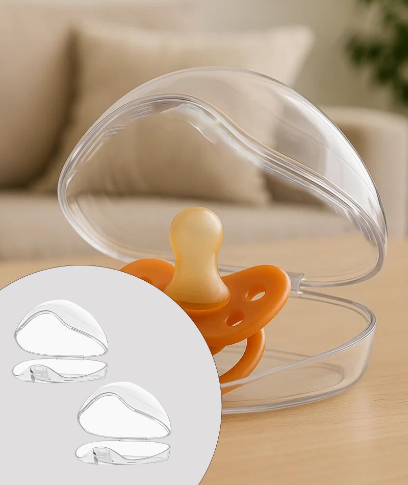 INIMAGINE IN-IMAGINE 4 Pcs Pacifier Case, Protection Box, Dummy Case Multi-Purpose Storage for Essentials Compact Organizer, Storage Box for Pacifiers, Suitable for Newborns and Mothers - Image 4