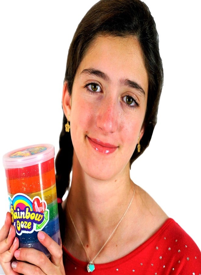 جا-رو معجون سلايم قوس قزح ميجا من جا-رو، وزن رطل واحد، للأطفال مع دلو بلاستيكي (وحدتان)، هدايا سلايم لامعة نيون للحفلات. لعبة لتخفيف التوتر. عناصر صندوق الكنز، هدايا لحقيبة الهدايا. 4636-2s - Image 3