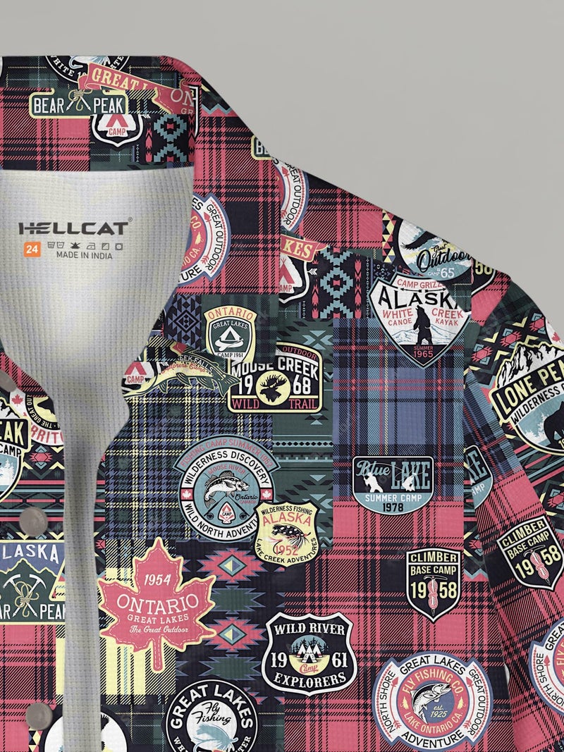 HELLCAT Trendy Regular Fit Printed Causal Half Sleeve Shirt for Boys Green4 13-14 Years - Image 4