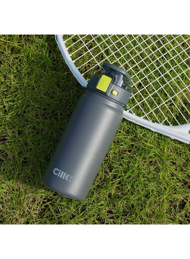 cille Xile Insulated Mug, 316 Stainless Steel, Stylish Design, For Men And Women, Outdoor Fitness Sports, Dual-use Spring Lid, Snowball White, 600ml - Image 5