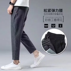 Generic Mens Summer Ultra-Thin Linen Casual Pants Green  - Image 3