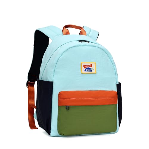 willikiva Kids Backpack for School Boys Girls Teens Toddler Backpack Waterproof Kindergarten Preschool Elementary Bookbag Children Travel BagLight Blue GreenSmall - Image 1